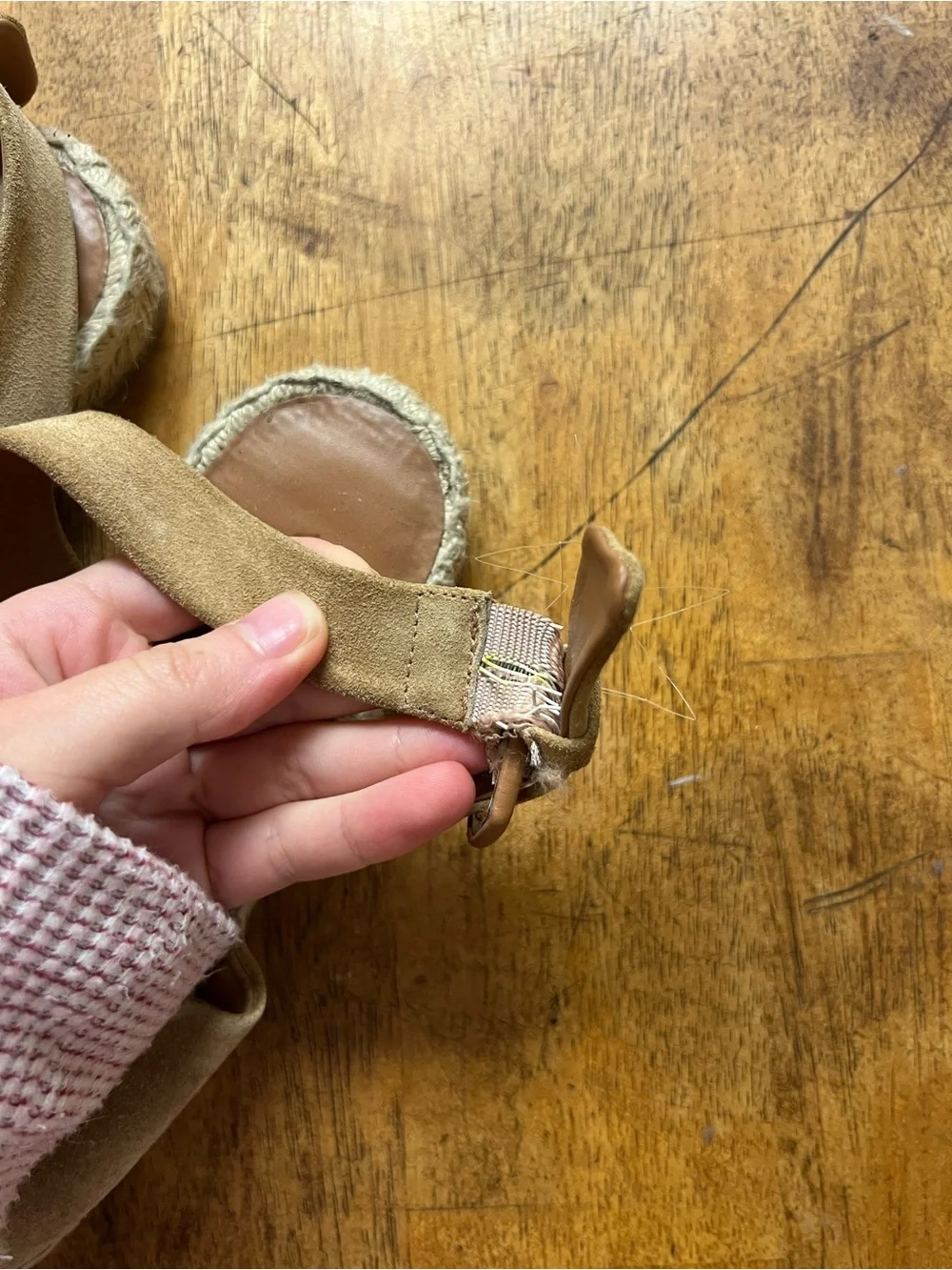 Vince Tan Suede Espadrille Sandals